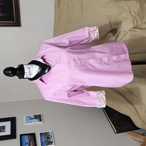 Chicos No Iron Stain Shield Pink Shirt